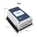 MPPT Solar charge controller with size