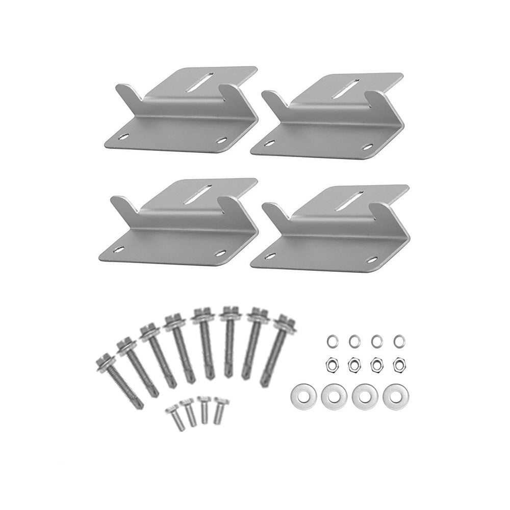 ACOPOWER 500W 12V  Polycrystalline Solar Set of metal brackets and screws