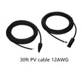 Two coiled black PV cables with connectors image